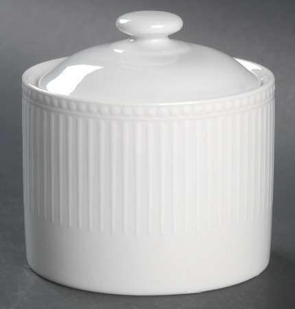 Serenity (Embossed Lines) Sugar Bowl & Lid