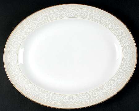 Gardenia 13" Oval Serving Platter
