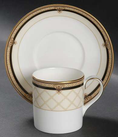 Baroness Flat Demitasse Cup & Saucer Set