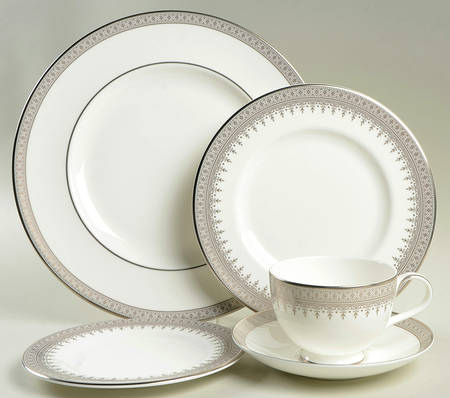 Piper Platinum 5 Piece Place Setting