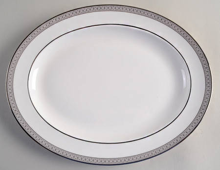 Piper Platinum 13" Oval Serving Platter