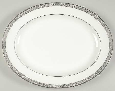 Piper Platinum 13" Oval Serving Platter