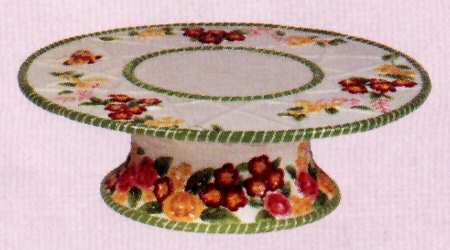 Seasons of Colour (Spring Accessories) Footed Large Cake Plate