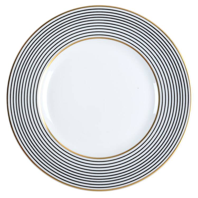 Crinoline Black Bread & Butter Plate