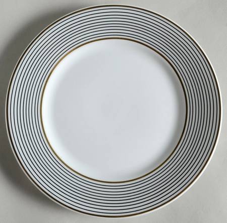 Crinoline Black Salad Plate