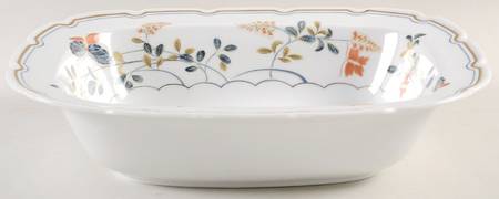 Papillons 10" Oval Vegetable Bowl