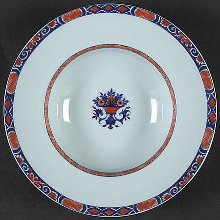 Jumieges (Celadon Background) Rim Soup Bowl