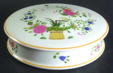Chine Petit Panier Chinois Celadon Round Box & Lid