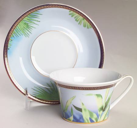 Jungle Flat Cup & Saucer Set