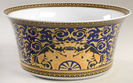 Medusa Blue 9" Round Vegetable Bowl