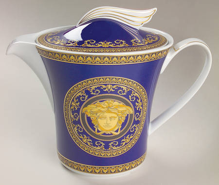 Medusa Blue Teapot & Lid