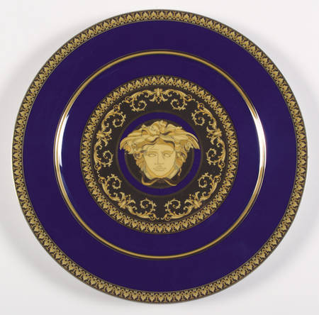 Medusa Blue Service Plate (Charger)
