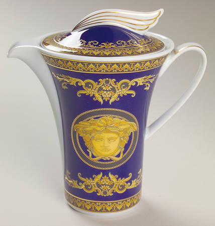 Medusa Blue Creamer & Lid