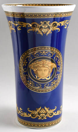 Medusa Blue 13" Vase