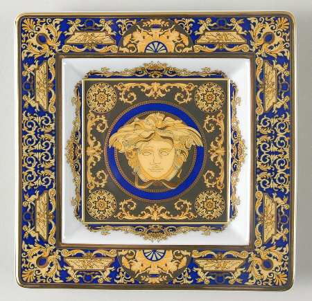 Medusa Blue 5" Square Tray