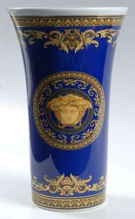 Medusa Blue 10" Vase