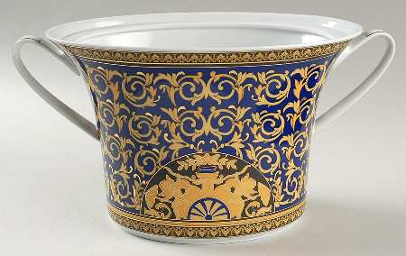 Medusa Blue Oval Tureen No Lid