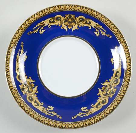 Medusa Blue Saucer for Cream Soup Bowl