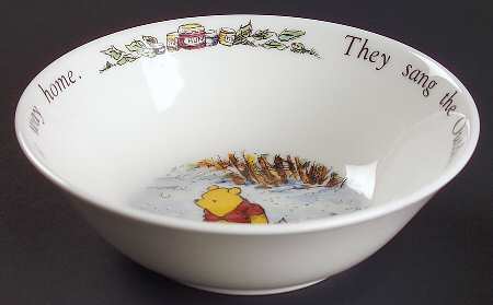 Winnie the Pooh (Disney, Bone) Coupe Cereal Bowl