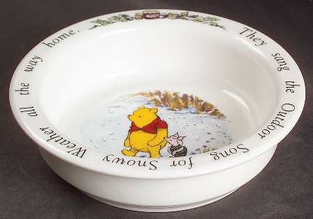 Winnie the Pooh (Disney, Bone) Child's Bowl