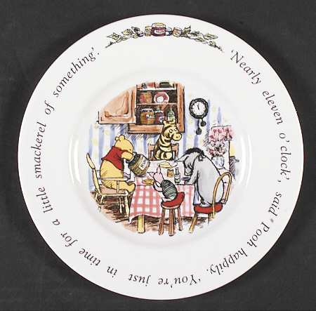 Winnie the Pooh (Disney, Bone) Child's Plate
