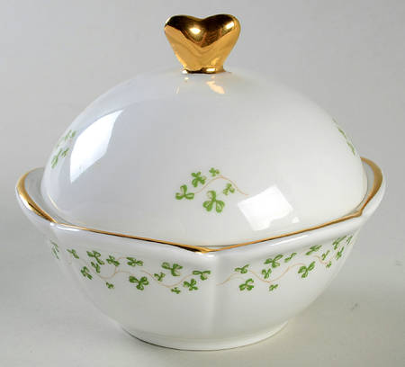 Shamrock Trinket Box & Lid