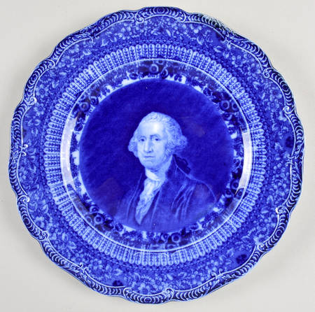 Grecian (Flow Blue, No Trim) by Ridgway (Ridgways)