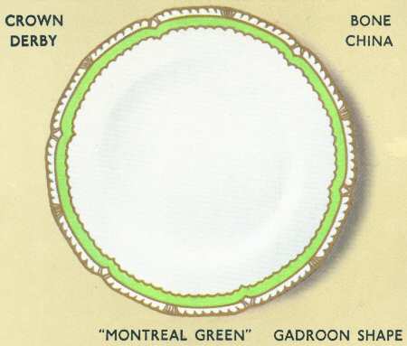 Montreal Green (Gadroon) by Royal Crown Derby