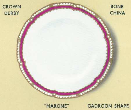 Marone (Gadroon) by Royal Crown Derby
