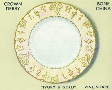 Vine Ivory and Gold by Royal Crown Derby