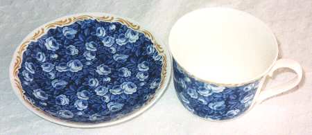 Rose Chintz Flat Cup & Saucer Set