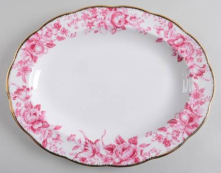 Paradise Red 13" Oval Serving Platter