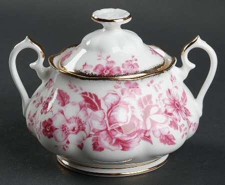 Paradise Red Sugar Bowl & Lid