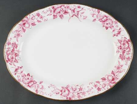 Paradise Red 16" Oval Serving Platter