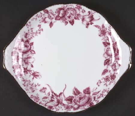 Paradise Red Handled Cake Plate