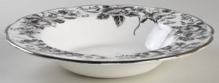 Paradise Black Large Rim Soup Bowl
