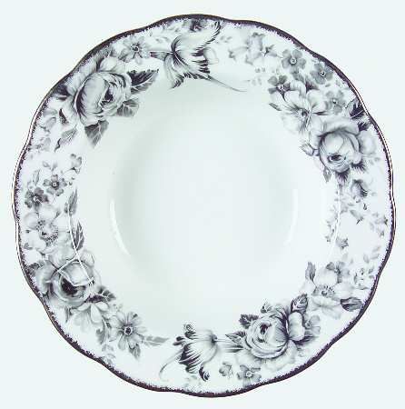 Paradise Black Rim Soup Bowl