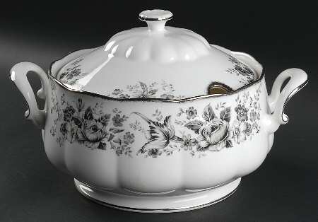 Paradise Black Tureen &  Lid