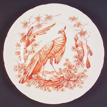 Chelsea Bird Rust Orange by Royal Crown Derby
