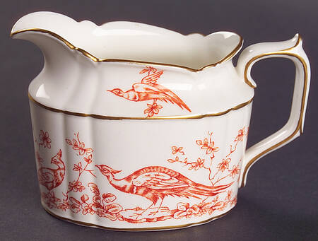 Chelsea Bird Rust Orange Creamer