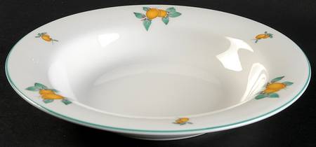 Apricots Large Rim Soup Bowl