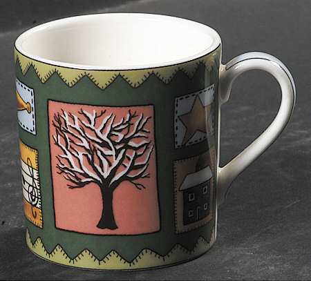 Christmas Coffee Flat Demitasse Cup