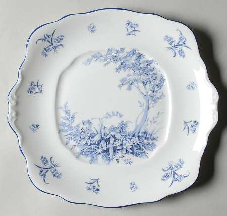 Bluebell Wood Square Handled Cake Plate