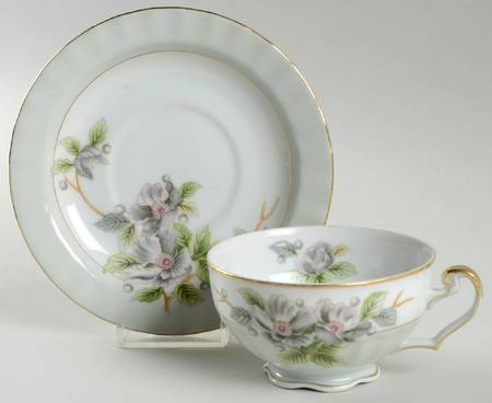 Alpine Flora Footed Cup & Saucer Set