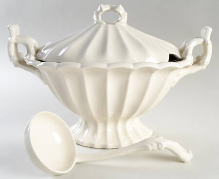 Victorian Tureen & Lid w/Ladle by Red Cliff