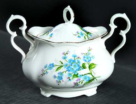 Forget Me Not (Victoria) Sugar Bowl No Lid