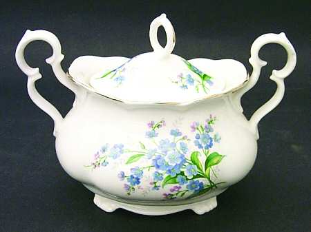 Forget Me Not (Victoria) Sugar Bowl & Lid