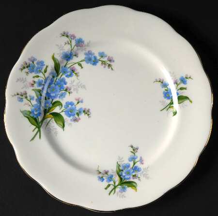 Forget Me Not (Victoria) Bread & Butter Plate