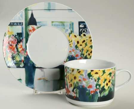 Flower Shop Flat Cup & Saucer Set