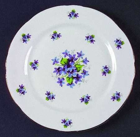 Sweet Violets (Not Embossed Gold) Salad Plate
